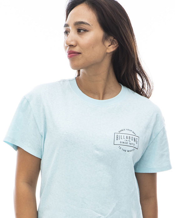 【OUTLET】BILLABONG レディース SQUARE ARCH LOGO TEE Ｔシャツ 【2024年夏モデル】
