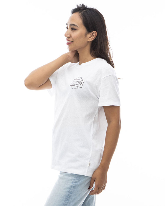 【OUTLET】BILLABONG レディース SQUARE ARCH LOGO TEE Ｔシャツ 【2024年夏モデル】