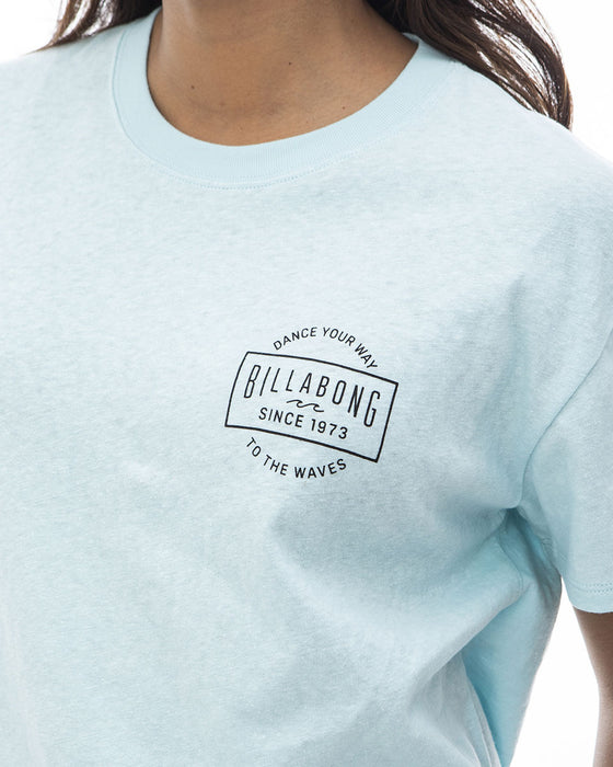 【OUTLET】BILLABONG レディース SQUARE ARCH LOGO TEE Ｔシャツ 【2024年夏モデル】