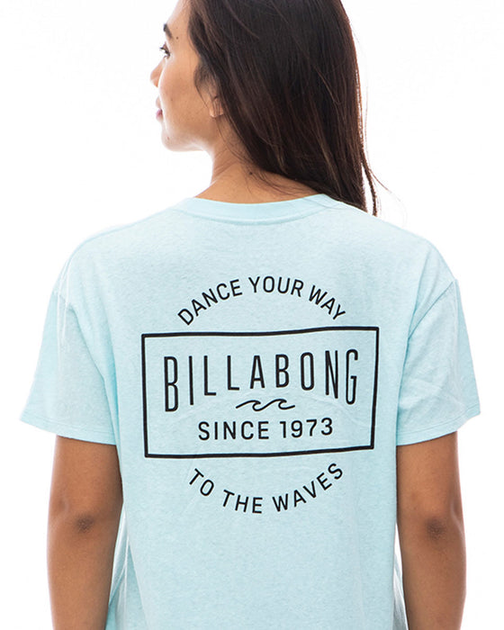 【OUTLET】BILLABONG レディース SQUARE ARCH LOGO TEE Ｔシャツ 【2024年夏モデル】