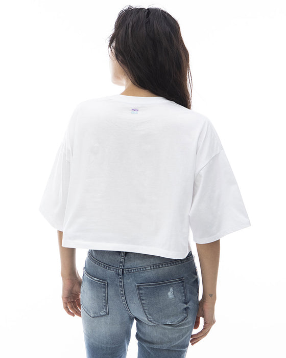 【OUTLET】BILLABONG レディース EMB LOGO SHORT CROPPED TEE クロップドＴシャツ 【2024年夏モデル】