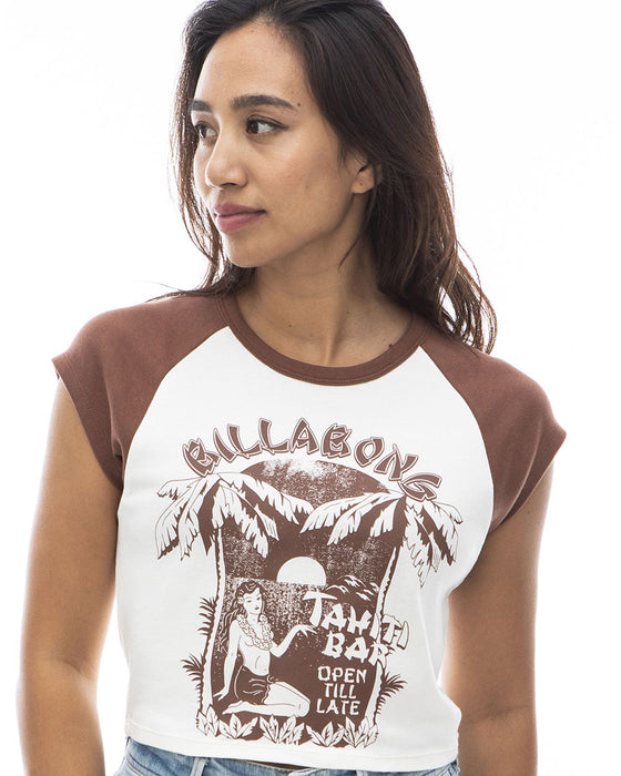 【OUTLET】BILLABONG レディース BABY FIT RAGLAN TEE Ｔシャツ 【2024年夏モデル】