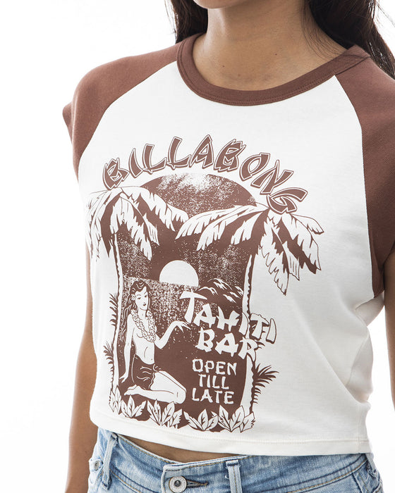 【OUTLET】BILLABONG レディース BABY FIT RAGLAN TEE Ｔシャツ 【2024年夏モデル】