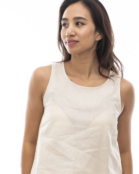 【OUTLET】BILLABONG レディース 【CHILLWEAR】 LINEN COTTON WOVEN TANK タンクトップ 【2024年夏モデル】