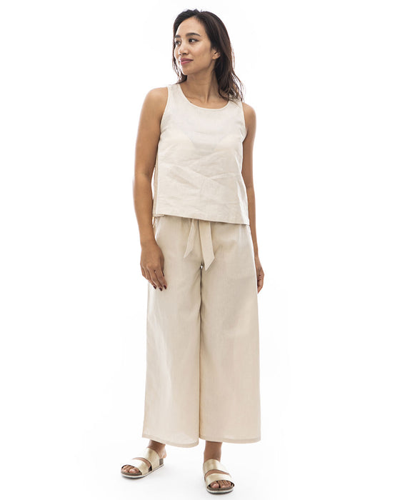 【OUTLET】BILLABONG レディース 【CHILLWEAR】 LINEN COTTON WOVEN TANK タンクトップ 【2024年夏モデル】