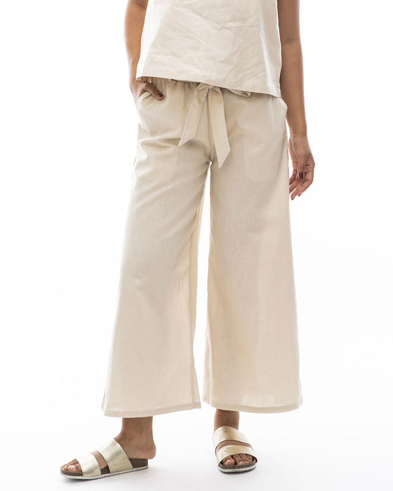 【OUTLET】BILLABONG レディース 【CHILLWEAR】 LINEN COTTON WOVEN LONG PANTS ガウチョパンツ 【2024年夏モデル】