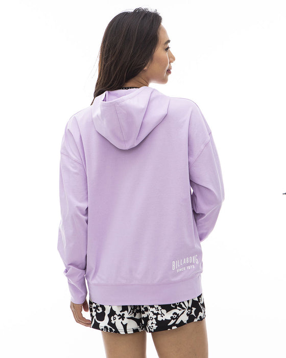 【OUTLET】BILLABONG レディース ZIP UP LOOSE HOODED RASHGUARD ラッシュガード 【2024年夏モデル】