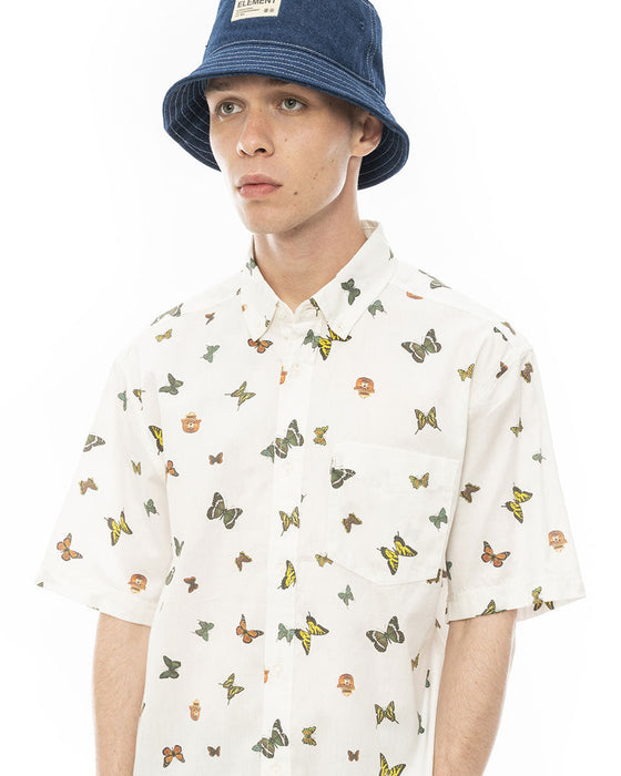 【OUTLET】ELEMENT メンズ 【SMOKEY BEAR】 SBXE DITSY SS 半袖シャツ WBS0 【2024年春夏モデル】