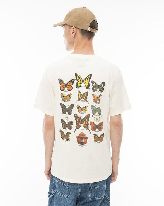 【OUTLET】ELEMENT メンズ 【SMOKEY BEAR】 SBXE BUTTERFLIES SS Ｔシャツ WBS0 【2024年春夏モデル】