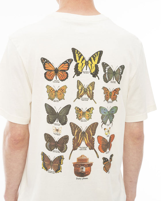 【OUTLET】ELEMENT メンズ 【SMOKEY BEAR】 SBXE BUTTERFLIES SS Ｔシャツ WBS0 【2024年春夏モデル】