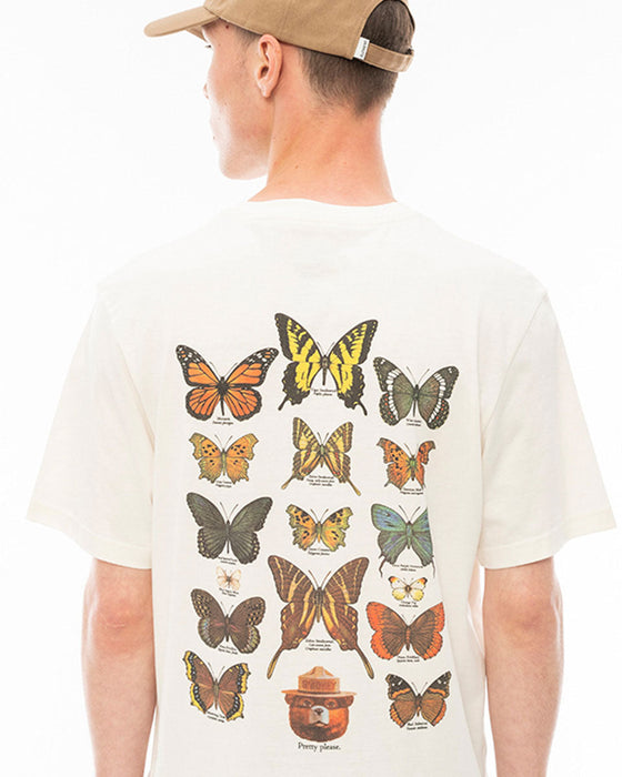【OUTLET】ELEMENT メンズ 【SMOKEY BEAR】 SBXE BUTTERFLIES SS Ｔシャツ WBS0 【2024年春夏モデル】