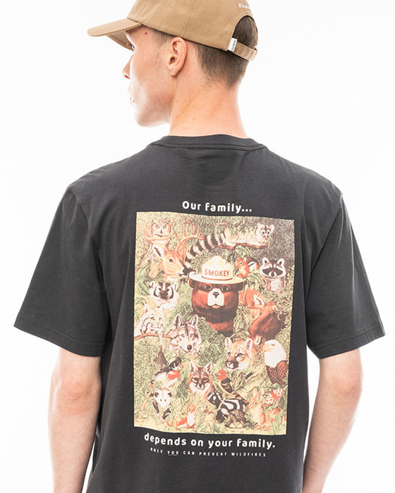 【2 BUY 20％OFF】【OUTLET】ELEMENT メンズ 【SMOKEY BEAR】 SBXE FAMILY SS Ｔシャツ KTA0 【2024年春夏モデル】