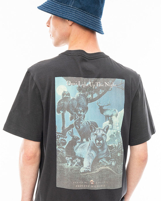 【OUTLET】ELEMENT メンズ 【SMOKEY BEAR】 SBXE NIGHT SS Ｔシャツ KTA0 【2024年春夏モデル】