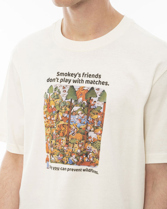 【OUTLET】ELEMENT メンズ 【SMOKEY BEAR】 SBXE PREVENT SS Ｔシャツ WBS0 【2024年春夏モデル】