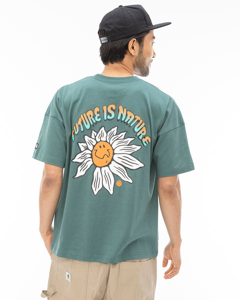 OUTLET】ELEMENT メンズ FLOWER CHILD SS Tシャツ GRN 【2024年春夏