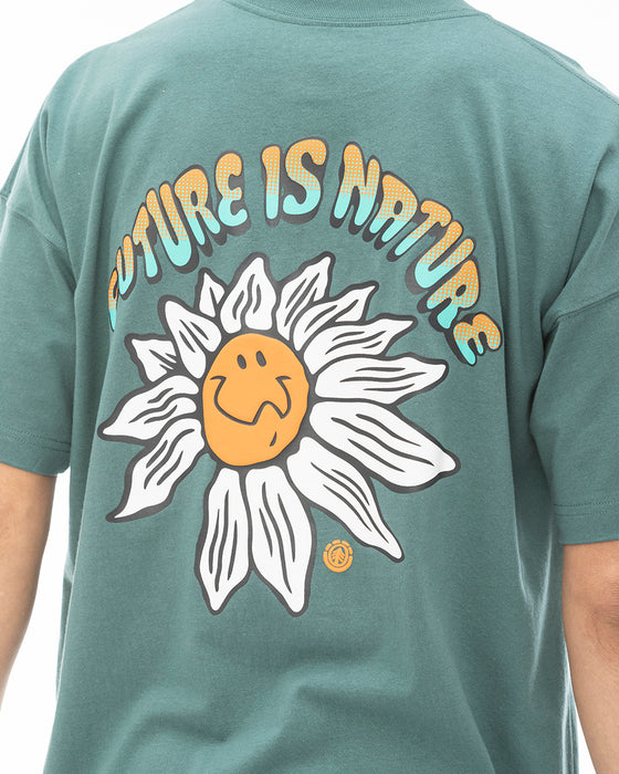 【OUTLET】ELEMENT メンズ FLOWER CHILD SS Ｔシャツ GRN 【2024年春夏モデル】