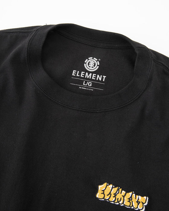 ELEMENT メンズ ACOMPANY SS Ｔシャツ FBK 【2024年春夏モデル】