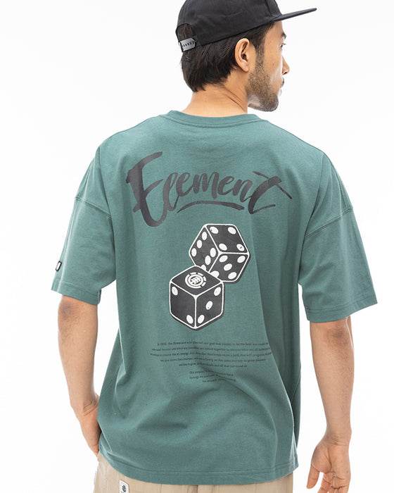 【OUTLET】ELEMENT メンズ DICE SS Ｔシャツ GRN 【2024年春夏モデル】