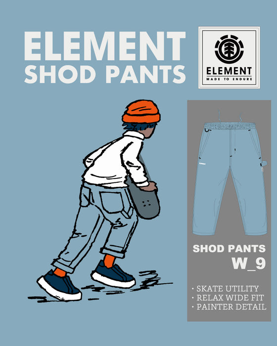 【2 BUY 20％OFF】【OUTLET】ELEMENT メンズ SHOD PANTS W_9 デニムパンツ RIG 【2024年春夏モデル】