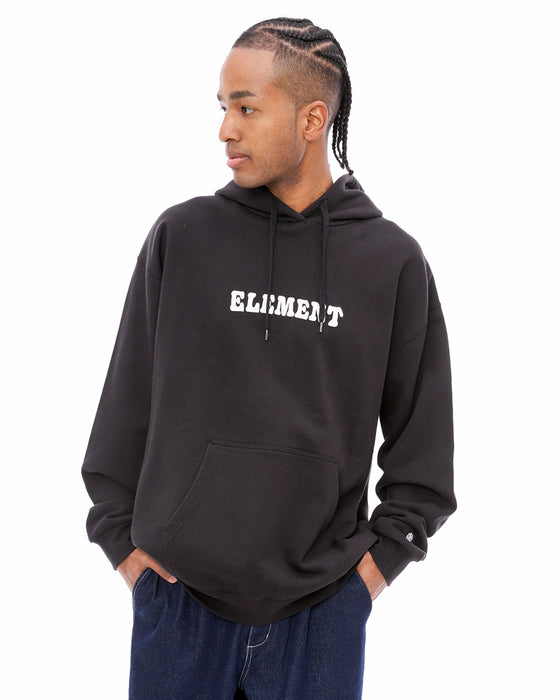 ELEMENT メンズ BUBBLE LOGO HOOD パーカー FBK 【2024年秋冬モデル】 XL / FBK