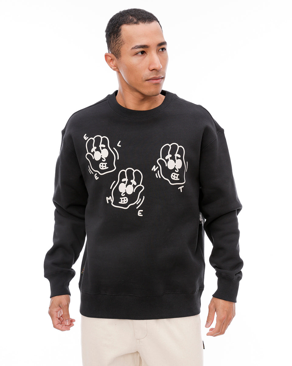 OUTLET】ELEMENT メンズ LCTXE SAY HI CREW トレーナー FBK 【2024年