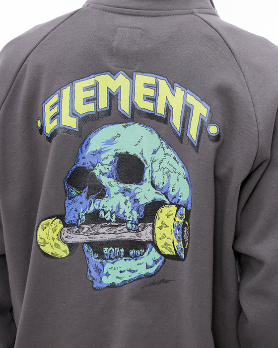 ELEMENT メンズ HRTN HALF スウェットジャケット GRY 【2024年秋冬モデル】 XL / GRY