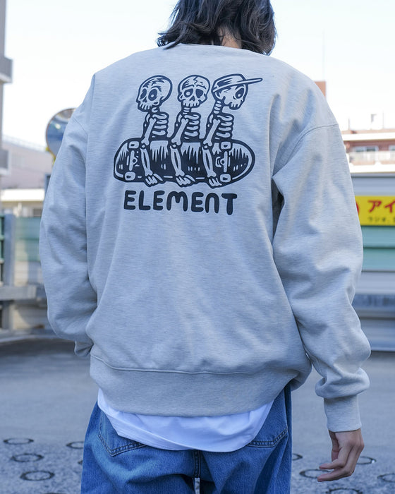 【SALE】ELEMENT メンズ TIMBER 3 CREW WR トレーナー WHH 【2024年秋冬モデル】