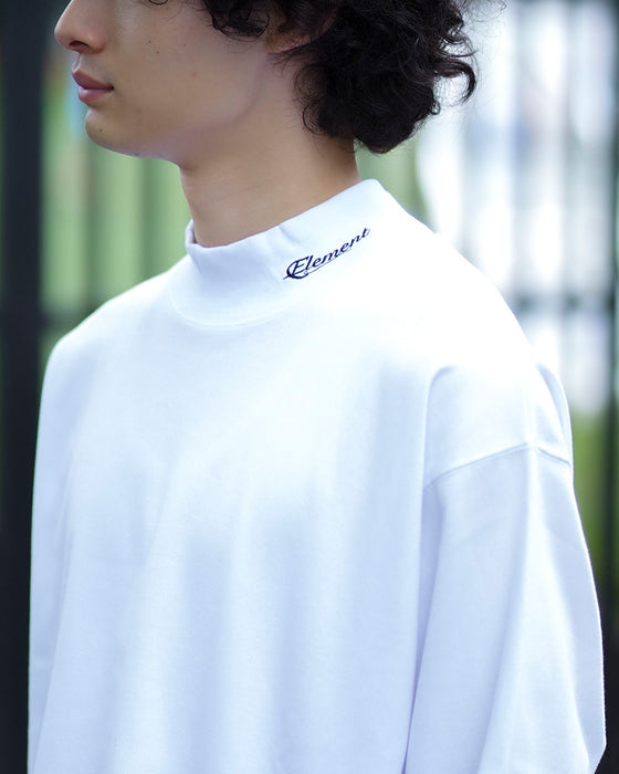 【SALE】ELEMENT メンズ NECK LS ロンＴ WHT 【2024年秋冬モデル】