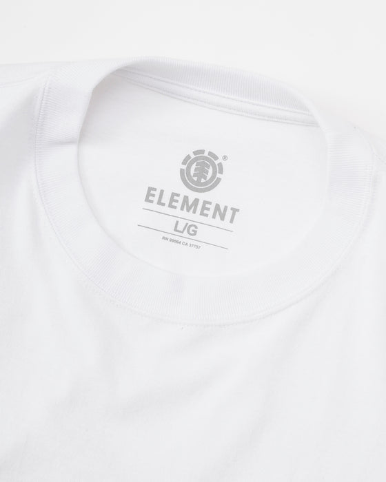 ELEMENT メンズ TAG LS ロンＴ WHT 【2024年秋冬モデル】 XL / WHT