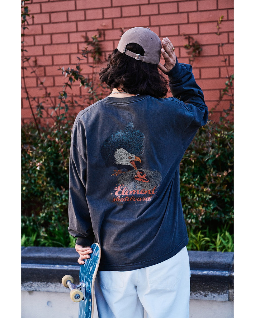 最終お値下げ！45Ｒ、紺にグレー丸模様長袖Tシャツ 最終お値下げ！45R、紺にグレー丸模様長袖Tシャツ 最終お値下げ！45R