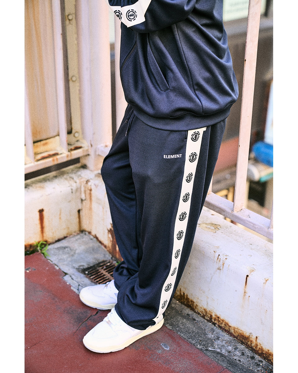 OUTLET】ELEMENT メンズ TRACK LIST PANTS セットアップボトムス FBK