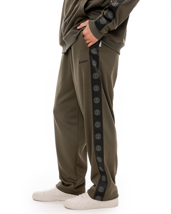 【OUTLET】ELEMENT メンズ TRACK LIST PANTS セットアップボトムス FBK 【2024年秋冬モデル】