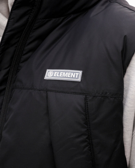 【OUTLET】ELEMENT メンズ BIGGIE PUFFY VEST ベスト FBK 【2024年秋冬モデル】