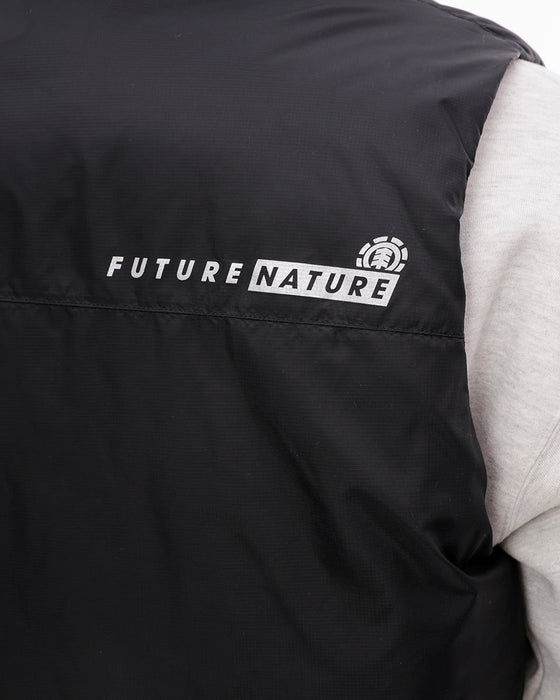 【OUTLET】ELEMENT メンズ BIGGIE PUFFY VEST ベスト FBK 【2024年秋冬モデル】