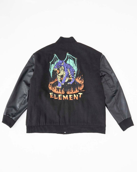 【送料無料】◆ステッカープレゼント◆ELEMENT メンズ HRTN STADIUM JACKET ジャケット BBK 【2024年秋冬モデル】