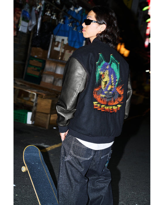【OUTLET】ELEMENT メンズ HRTN STADIUM JACKET ジャケット BBK 【2024年秋冬モデル】