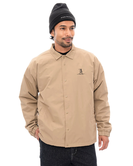 【OUTLET】【直営店限定】ELEMENT メンズ HRTN EMB ANIMALS COA ジャケット BEG 【2024年秋冬モデル】