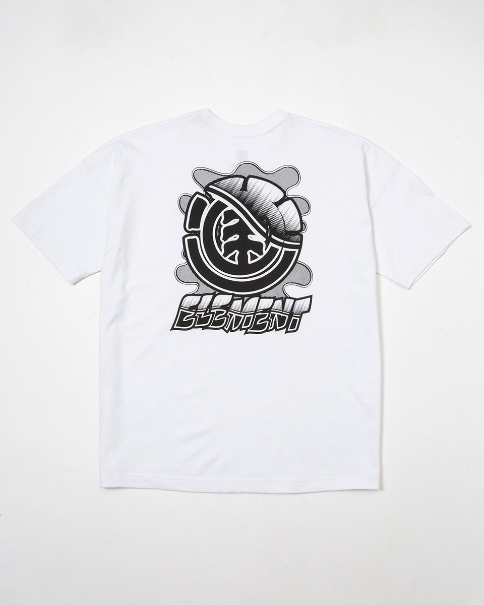 OUTLET】【直営店限定】ELEMENT メンズ ELEFRASS SS Tシャツ WHT