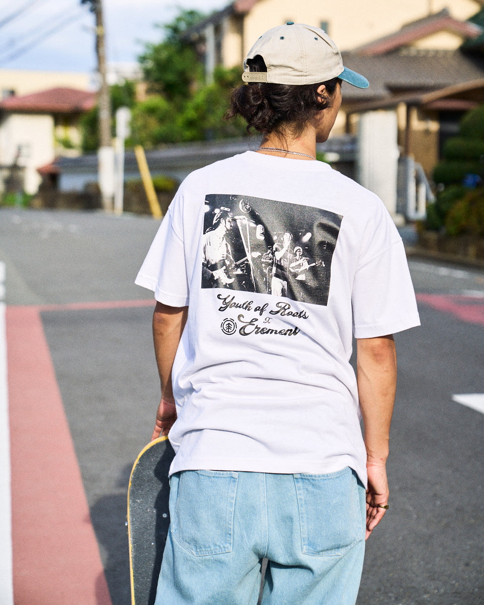 ELEMENT メンズ YOR PHOTO SS Ｔシャツ WHT 【2024年秋冬モデル】