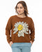 ELEMENT レディース FLOWER CHILD CREW KN セーター BRW 【2024年秋冬モデル】 L / BRW