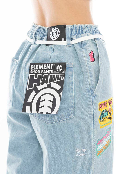 【OUTLET】ELEMENT レディース SHOD PANTS HAMMER PA デニムパンツ  【2024年秋冬モデル】