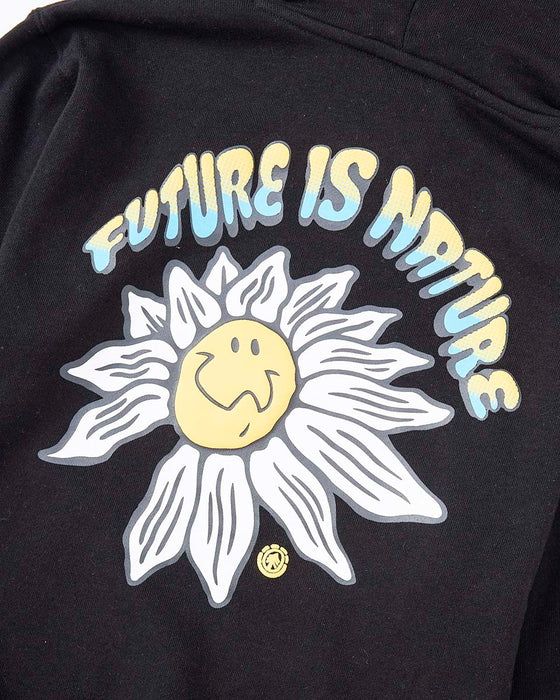 【OUTLET】ELEMENT キッズ FLOWER CHILD HOOD YO パーカー FBK 【2024年秋冬モデル】
