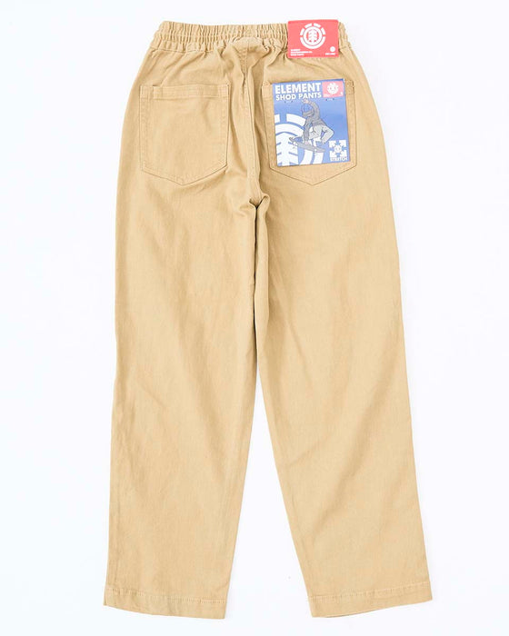 【OUTLET】ELEMENT キッズ SHOD PANTS STD CHINO ロングパンツ BEG 【2024年秋冬モデル】