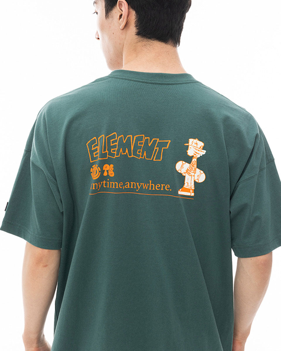 ELEMENT メンズ KAMO STANCE SS Ｔシャツ GRN 【2024年夏モデル】