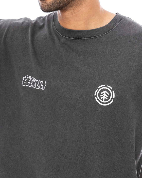 【OUTLET】ELEMENT メンズ 3 BUBBLE SS Ｔシャツ SBK 【2024年夏モデル】