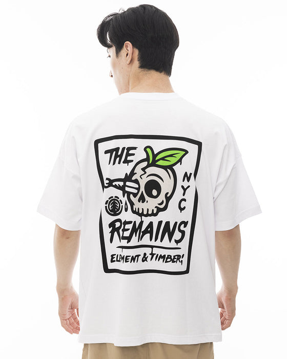 【OUTLET】ELEMENT メンズ THE REMAINS SS Ｔシャツ WHT 【2024年夏モデル】
