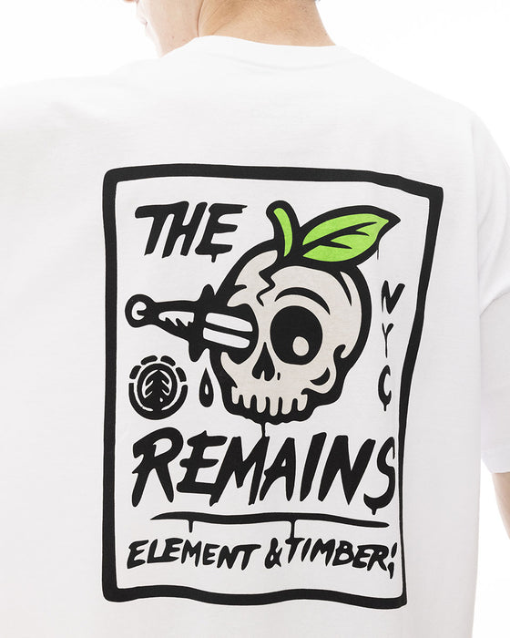 【OUTLET】ELEMENT メンズ THE REMAINS SS Ｔシャツ WHT 【2024年夏モデル】