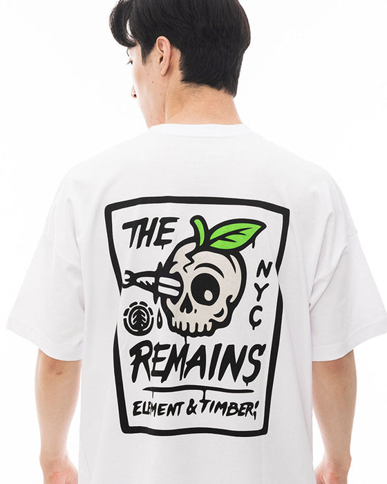 【OUTLET】ELEMENT メンズ THE REMAINS SS Ｔシャツ WHT 【2024年夏モデル】