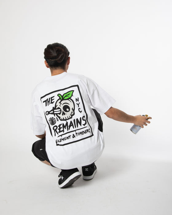 【OUTLET】ELEMENT メンズ THE REMAINS SS Ｔシャツ WHT 【2024年夏モデル】