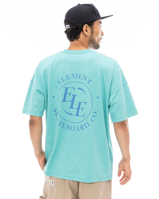 【OUTLET】【直営店限定】ELEMENT メンズ CIRCLE SS Ｔシャツ LGN 【2024年夏モデル】